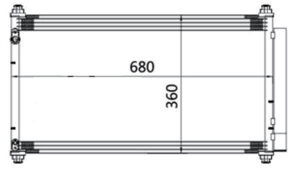 ACURA TL ac condenser/80110-TK4-A01 AC CONDENSER